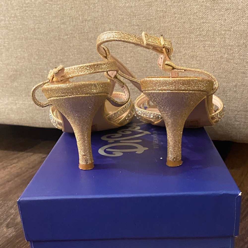 Diva Champagne Rhinestone Heels - Picture 4 of 4